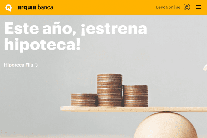 Arquia Banca página web