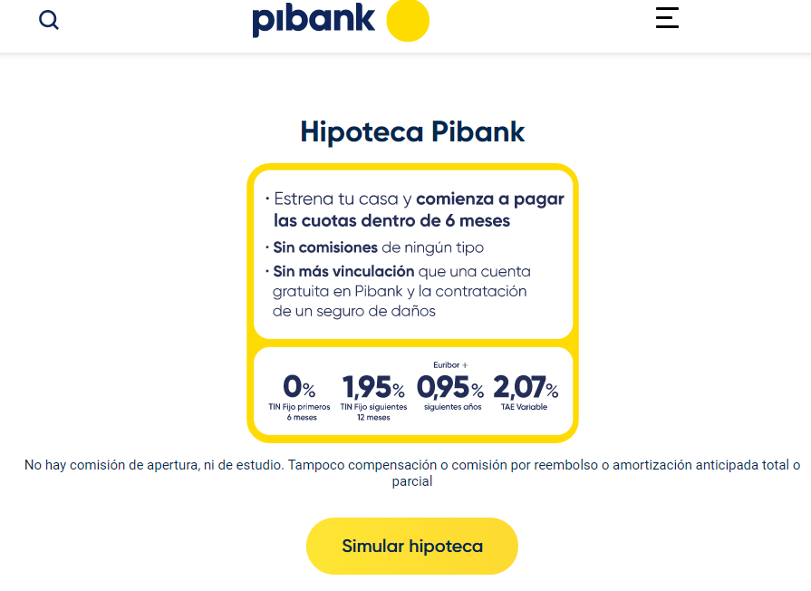 Hipoteca Pibank