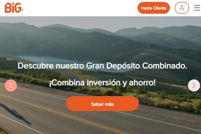 Banco BiG homepage