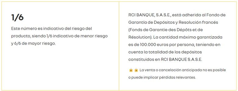 Cuenta y Depósito Renault Bank de BANQUE SASE