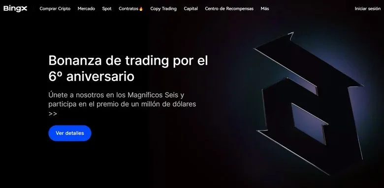 Página de Inicio de BingX